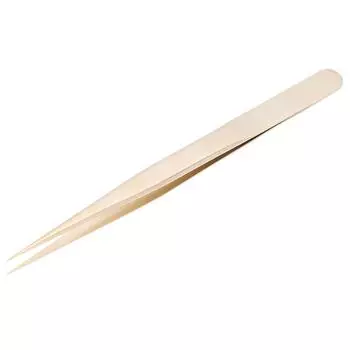 Многофункциональные пинцеты для нейл-арта, стальные, золотистые, прямые пинцеты для маникюра и наращивания ресниц