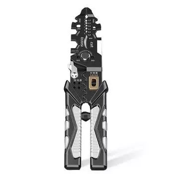 Многофункциональные плоскогубцы для электрика, инструмент для зачистки проводов, кабельный резак, ручные инструменты для обжима клемм 1pc
