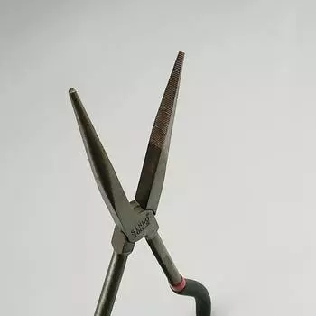 Многофункциональные плоскогубцы для рыбалки с изогнутой прямой длинной ручкой и захватом из углеродистой стали Straight style серебряный