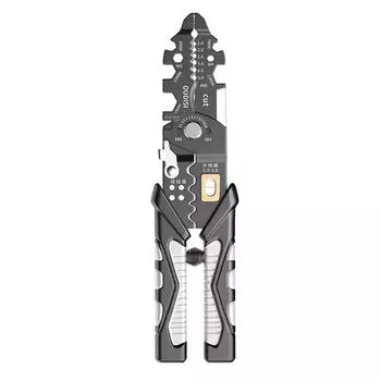 Многофункциональные плоскогубцы для зачистки проводов, немецкие электрики, щипцы для резки проволоки, для зачистки проводов чёрный