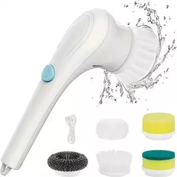 Многофункциональные полезные вещи для кухни, электрическая щетка для мытья посуды, инструменты для чистки ванной комнаты, средство для чистки 5 в 1, сливы для стеклянных окон