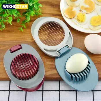 Многофункциональные яйцерезки, разделитель разделителей, пластиковый разделитель яиц, устройство для резки яиц, креативные инструменты для резки яиц, кухонный гаджет зелёный