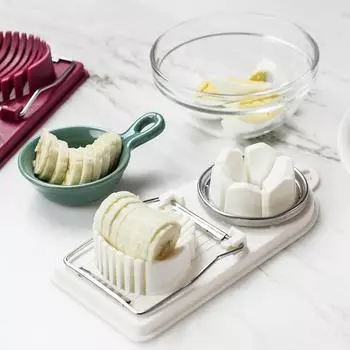 Многофункциональные яйцерезки, резак для яиц, проволочные кухонные аксессуары, гаджеты для нарезки, кухонные инструменты розы красного