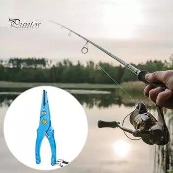 Многофункциональные рыболовные плоскогубцы из вольфрамовой стали с эргономичной ручкой, открывалка для колец, кусачки для лески из полиэтилена, приспособление для удаления крючков, ножницы для лески, рыболовные принадлежности зелёный
