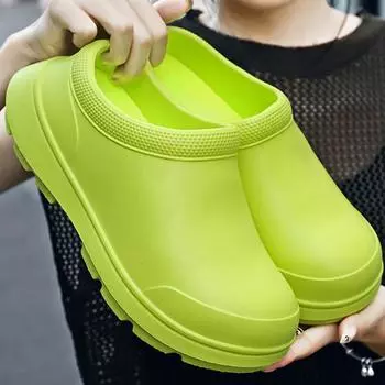 Многофункциональные сандалии унисекс, водонепроницаемые, маслостойкие, обувь для повара, летние садовые сандалии, обувь для медсестер большого размера 35/36 бежевый