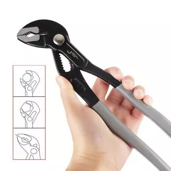 Многофункциональные сантехнические клещи с большим раскрытием 100 мм, клещи для водяных насосов, клещи для хомутов водопроводных труб, трубный ключ