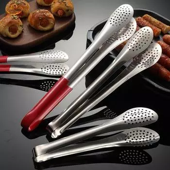 Многофункциональные щипцы для еды из нержавеющей стали, зажим для стейков и барбекю, ручка для шведского стола, зажим для выпечки, кухонные принадлежности