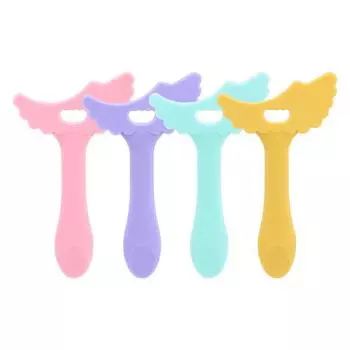 Многофункциональные силиконовые средства для макияжа глаз, подводка для глаз, тени для век, ресницы, пробка для макияжа лица, инструменты для макияжа можно использовать повторно розовый