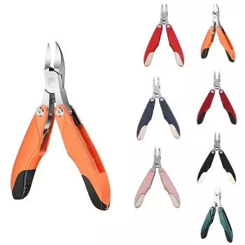 Многофункциональные складные плоскогубцы, кусачки для ногтей, ножницы для ногтей, ножницы для удаления омертвевшей кожи, инструмент для обрезки и вставки ногтей One Size чёрный