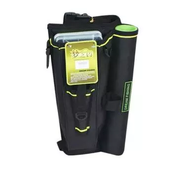 Многофункциональные сумки для хранения рыболовных снастей большой емкости, поясная нагрудная сумка, сумка для удочки, сумка для рыбалки чёрный