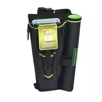 Многофункциональные сумки для хранения рыболовных снастей большой емкости, поясная нагрудная сумка, сумка для удочки, сумка для рыбалки чёрный