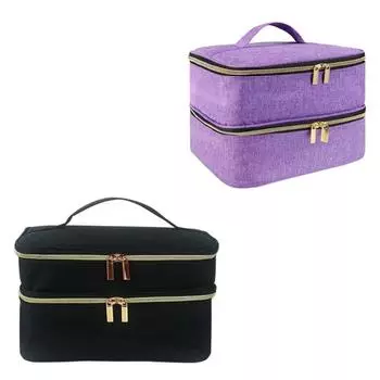 Многофункциональные сумки для швейных принадлежностей, сумка для занятий шитьем, двухслойные органайзеры, сумка для инструментов и материалов чёрный