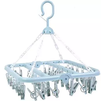 Многофункциональные сушилки для белья с 36 зажимами, вешалка для носков, волшебные складные вешалки, пластиковые вешалки розовый