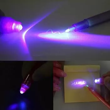 Многофункциональные светодиодные лампы Magic Led Lights Invisible Yanchao Light Pen 2 в 1 Uv Black Light Combination красный