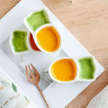 Многофункциональные тарелки для специй в форме жевательной морковки, поилка для воды, соусница, миска для еды, миска для хомяка carrot