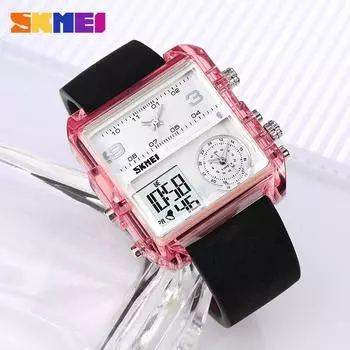 Многофункциональные трехсекционные парные часы, модные персонализированные универсальные мужские и женские электронные часы янтарь