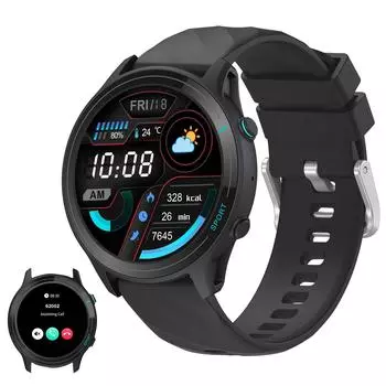 Многофункциональные умные часы Bluetooth, уведомление IP67, управление музыкой, спортивный режим, для Android IOS чёрный