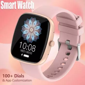 Многофункциональные умные часы для мужчин, женщин, детей, напоминание о сообщении, управление музыкой, спортивные умные часы с шагом калорий, будильник, фитнес-трекер, спортивные умные часы чёрный