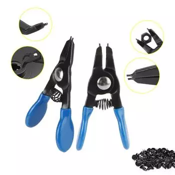 Многофункциональные универсальные плоскогубцы с правым клювом и пружинным стопорным кольцом, набор из 4 мини-плоскогубцев с внутренним клювом и удлинителем 4 PCS