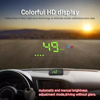 Многофункциональный 3,5-дюймовый GPS-спидометр Hud Head Up Display Универсальный Head Up Display Автомобильные аксессуары Авто Hud Display Портативный
