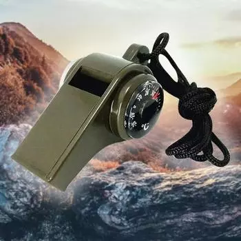 Многофункциональный 3 в 1 свисток компас термометр для экстренной помощи на открытом воздухе кемпинг походный инструмент 1 шт 1 pc