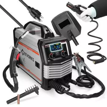Многофункциональный 4в1 MIG MMA MAG TIG160C сварочный аппарат многоцелевой портативный электросварочный аппарат разноцветный