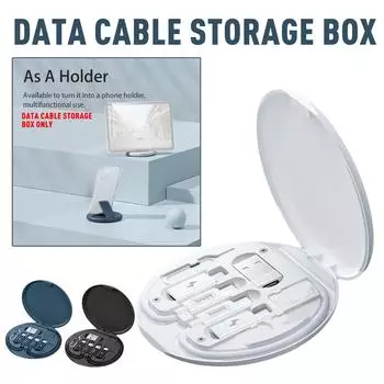 Многофункциональный 60 Вт кабель для передачи данных типа C, набор для быстрой зарядки, держатель для карточек, телефон M8L4 black-charging + data transfer