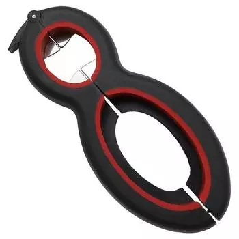 Многофункциональный 6 в 1 открывалка для бутылок пива из нержавеющей стали, открывалка для красного пива, вина, зеленого консервного банка, черный консервный нож, кухонные принадлежности, аксессуары