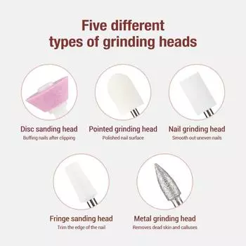 Многофункциональный электрический инструмент для красоты ногтей, небольшой портативный маникюрный станок, шлифовка, полировка, удаление омертвевшей кожи, USB