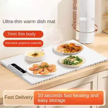 Многофункциональный электрический подогреватель напитков 220 В с нескользящей поверхностью и складной конструкцией. Подогреватель посуды для горячих блюд и напитков.