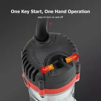 Многофункциональный электрический триммер по дереву, 800 Вт, 30000 об/мин, фрезерный станок по дереву, профессиональный триммер для ламината UK Plug красный