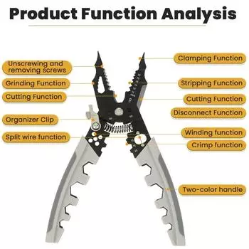 Многофункциональный электрик 28-в-1 инструмент для зачистки проводов Инструменты электрика Инструмент для зачистки проводов Инструмент для зачистки проводов Домашняя сетка Инструмент для зачистки проводов
