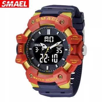 Многофункциональный электронный счетчик SMAEL с двойным дисплеем красный