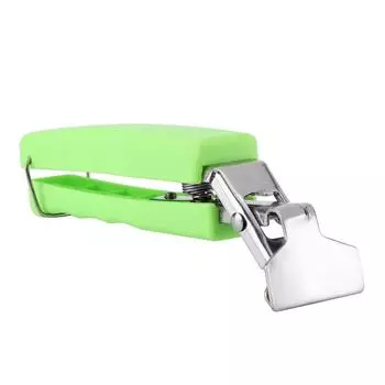 Многофункциональный антиожоговый держатель для миски, зажим для посуды, кухонный инструмент из нержавеющей стали (зеленый) зелёный