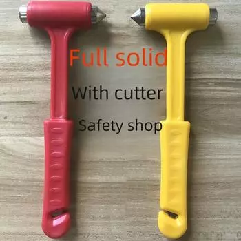 Многофункциональный аварийный молоток и оконный молоток 3 в 1 для обеспечения безопасности на открытом воздухе красный