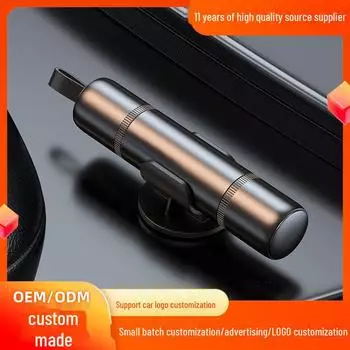 Многофункциональный автомобильный аварийный молоток безопасности: Компактный алюминиевый сплав для разбивания окон и эвакуационного инструмента A9 красный