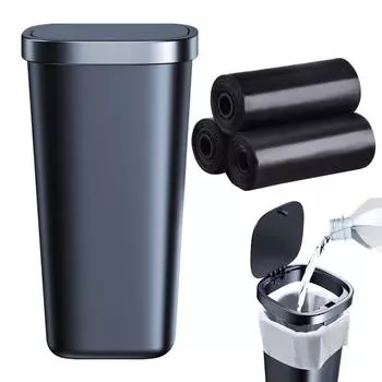 Многофункциональный автомобильный мини-мусорный контейнер, подстаканник, 800 мл, автомобильный мусорный бак, автодержатель, водонепроницаемый подстаканник, мусорный бак для автомобиля бежевый