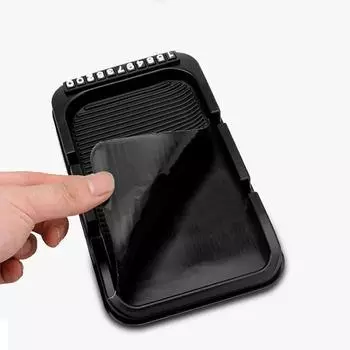 Многофункциональный автомобильный противоскользящий коврик, автомобильный держатель для телефона, нескользящее липкое крепление для телефона на приборную панель, силиконовый гаджет для салона автомобиля чёрный