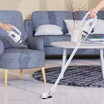 Многофункциональный беспроводной пылесос для ухода за полом, ручной перезаряжаемый пылесос 3 в 1 для дома, автомобиля, ручной пылесос белый
