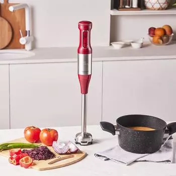 Многофункциональный блендер Karaca Mastermaid Prosteel 2000 Вт, красный
