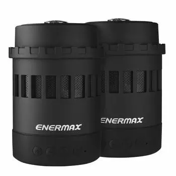 Многофункциональный Bluetooth-динамик ENERMAX, набор из 2 шт. Pharoslite EAS05-BK, черный