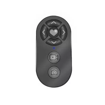 Многофункциональный Bluetooth-совместимый перезаряжаемый пульт дистанционного управления для селфи с автоспуском для фотосъемки и видеосъемки чёрный
