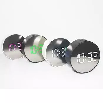 Многофункциональный большой светодиодный цифровой будильник из АБС-пластика для спальни и офиса