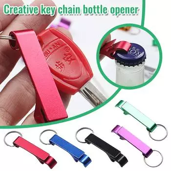 Многофункциональный брелок для пива, открытый, портативный из алюминиевого сплава зелёный