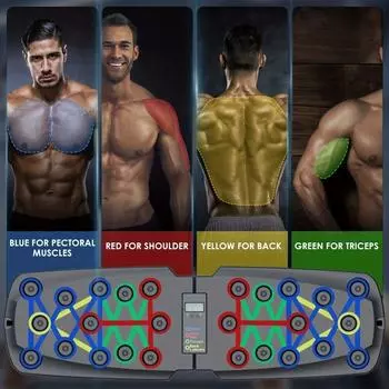 Многофункциональный брус для отжиманий Get Fit Tone Push Up Board Оборудование для домашнего спортзала чёрный