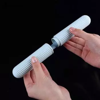 Многофункциональный чехол для зубной щетки с крышкой, портативная зубная щетка для путешествий на открытом воздухе Du зелёный