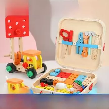 «Многофункциональный деревянный ящик для инструментов своими руками»: Развивающая игрушка-разборка для детей.