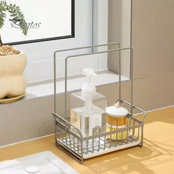 Многофункциональный держатель для губки с сетчатым фильтром, нержавеющая стойкая к коррозии кухонная мойка, держатель для полотенец и губки