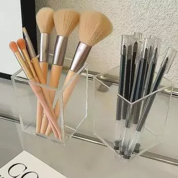 Многофункциональный держатель для кистей для макияжа, полезный, легкий, прочный, прозрачный, косметический ящик для хранения косметики