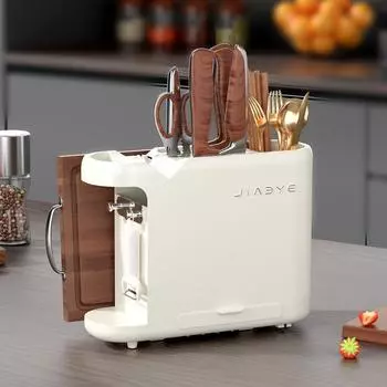 Многофункциональный держатель для ножей, подставка для разделочной доски, подставка для ножей, бытовая подставка для ножей, настольная подставка для кухонных инструментов, органайзер для принадлежностей